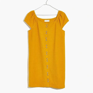 Madewell Texture & Thread Cap-Sleeve Dress